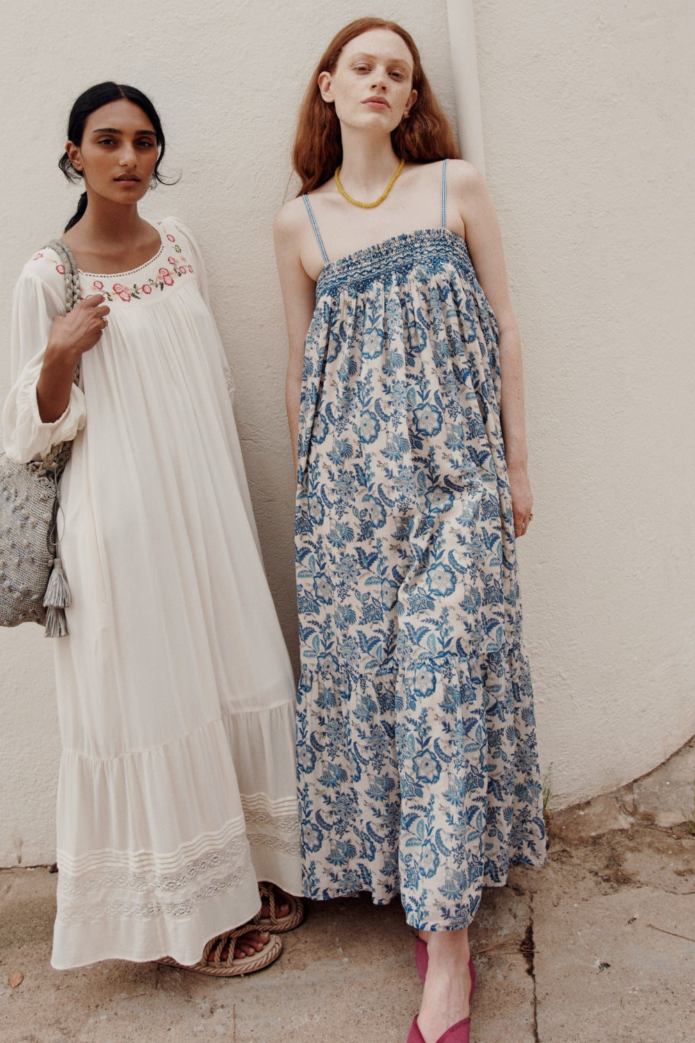Louise Misha | Marcelina Dress | Blue Indian Bloom