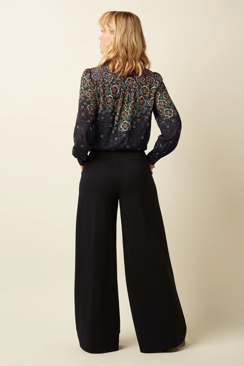 King Louie | Maisie Blouse Ombra | Black - Dutch Hideout