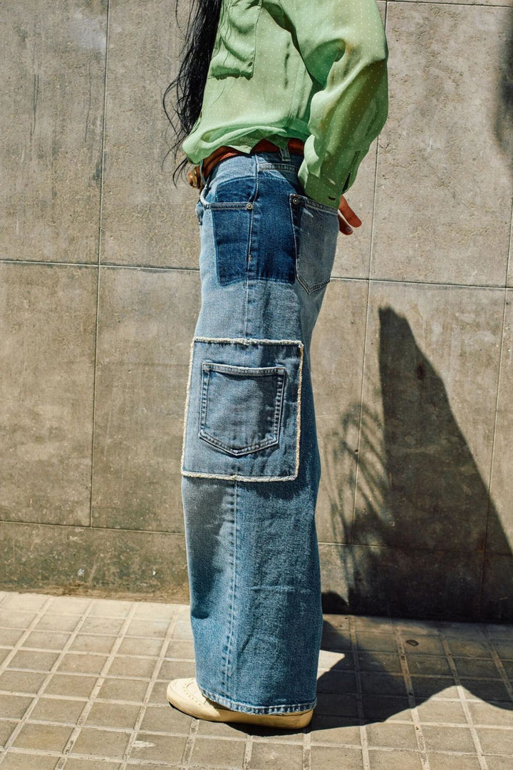 Mos Mosh | Pure Deconstructed Jeans | Light Blue