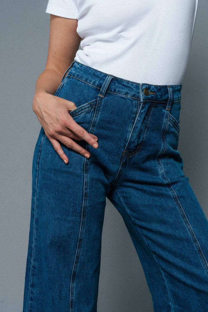 ATTE the Label| Claudia Denim Jeans | Deep Ocean