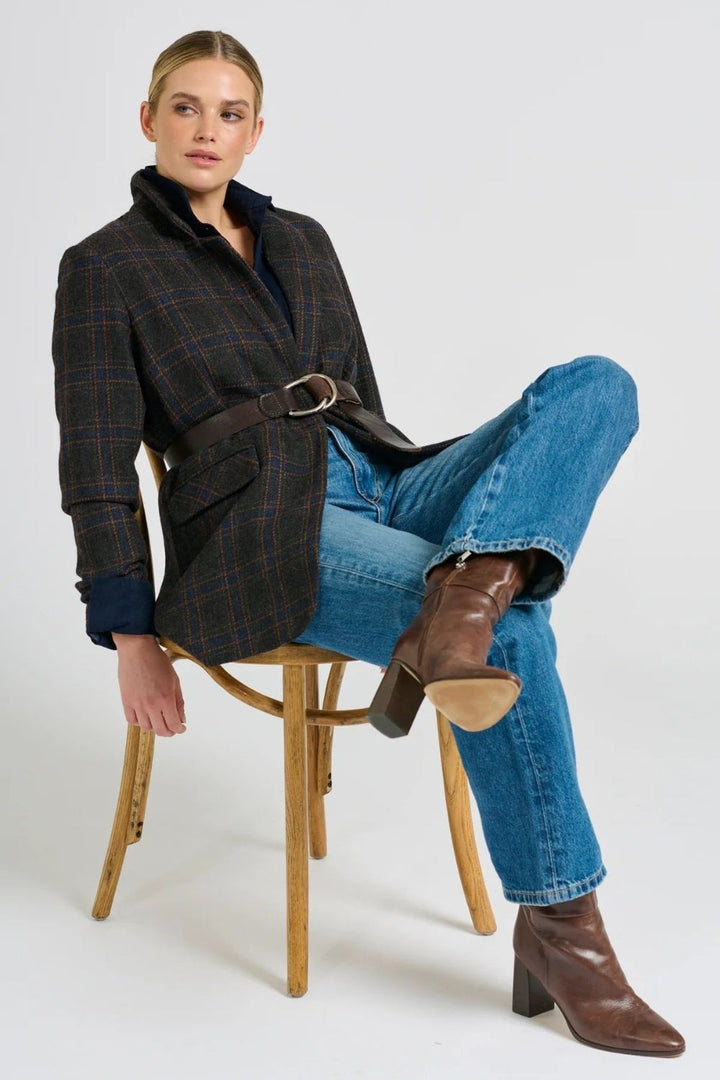 Shirty | The Iris Blazer | Perfect Plaid - Dutch Hideout