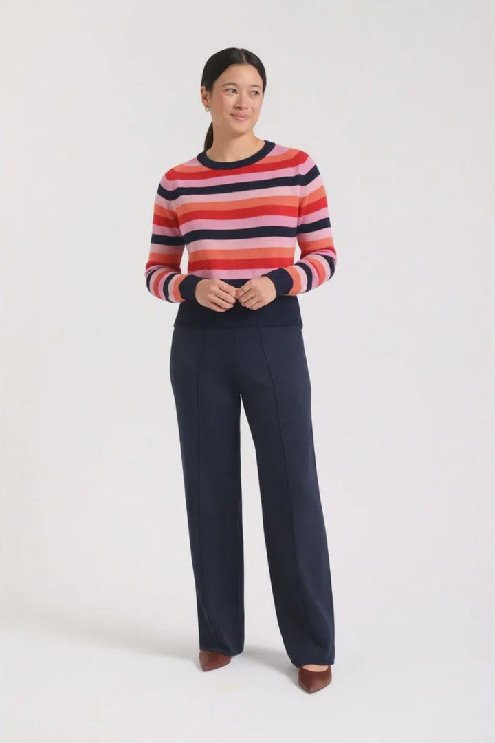 Alessandra | Aveline Merino Cashmere Sweater | Navy - Dutch Hideout