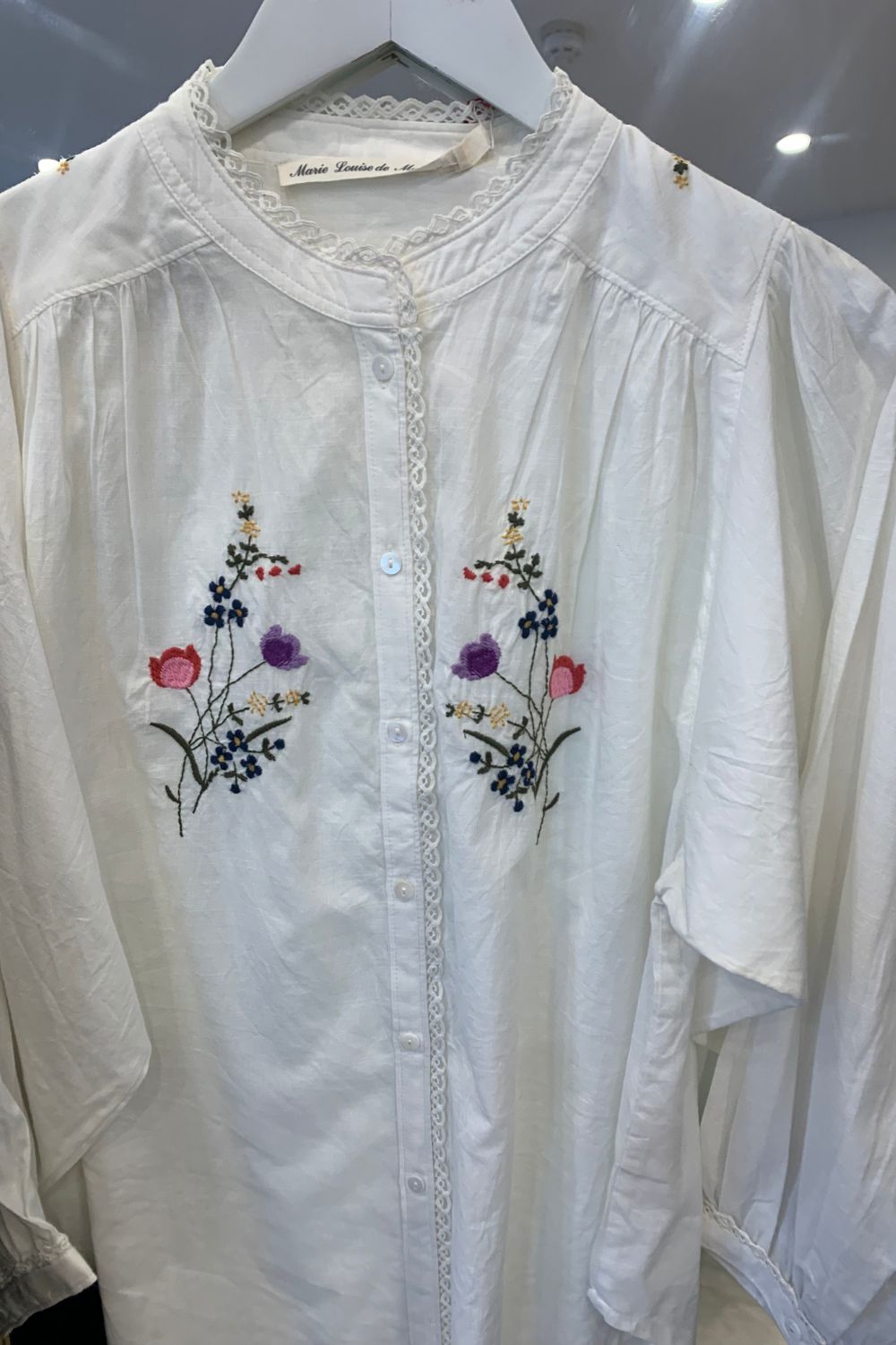 Marie Louise de Monterey | Posie Blouse | Chalk
