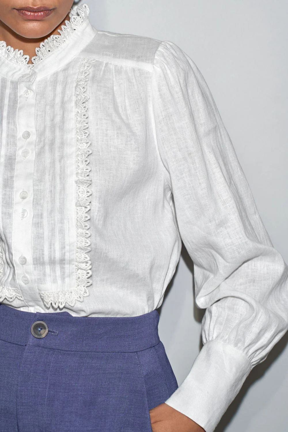 Zoe Kratzmann | Haze Top | Porcelain