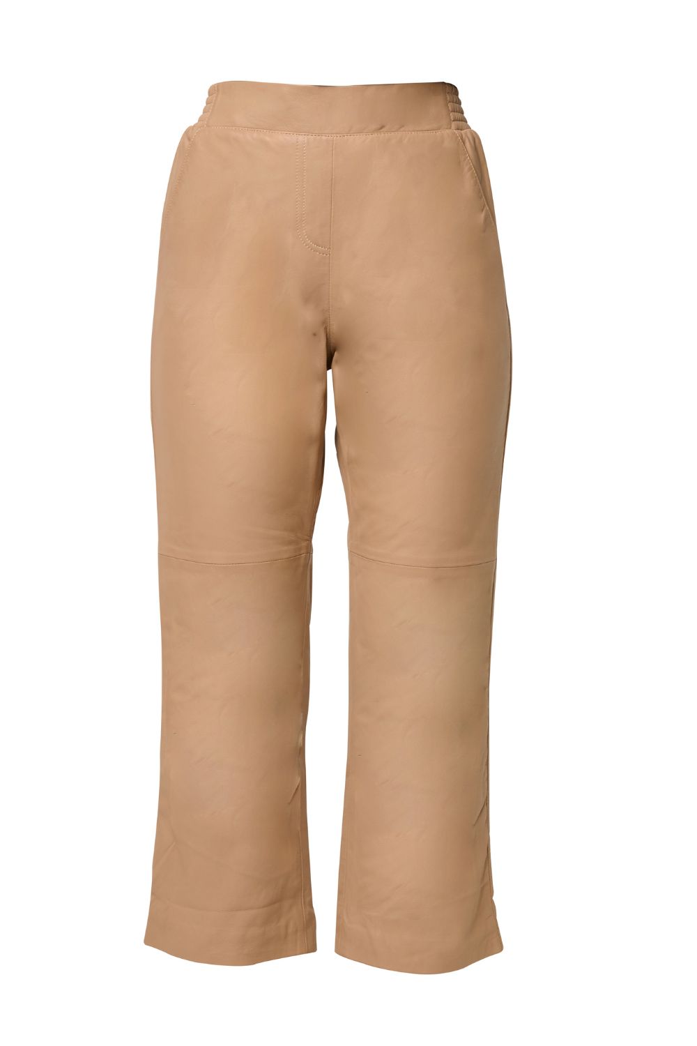 Once Was | Montoya Leather Straight Leg Pant | Wheat