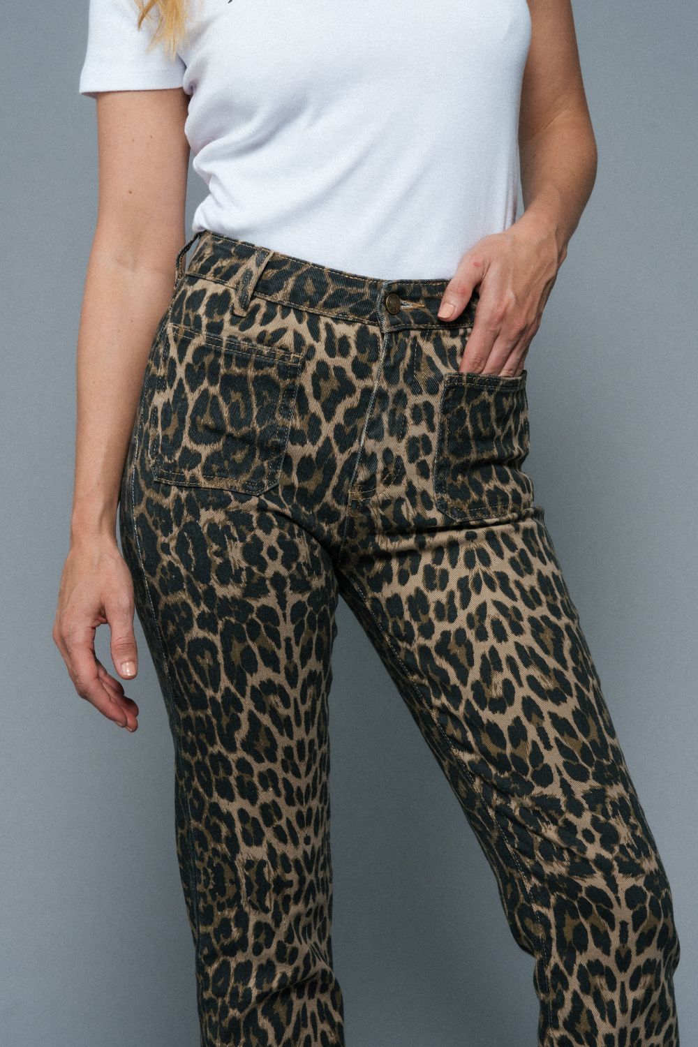 ATTE the Label | Naomi Denim Jeans| Leopard