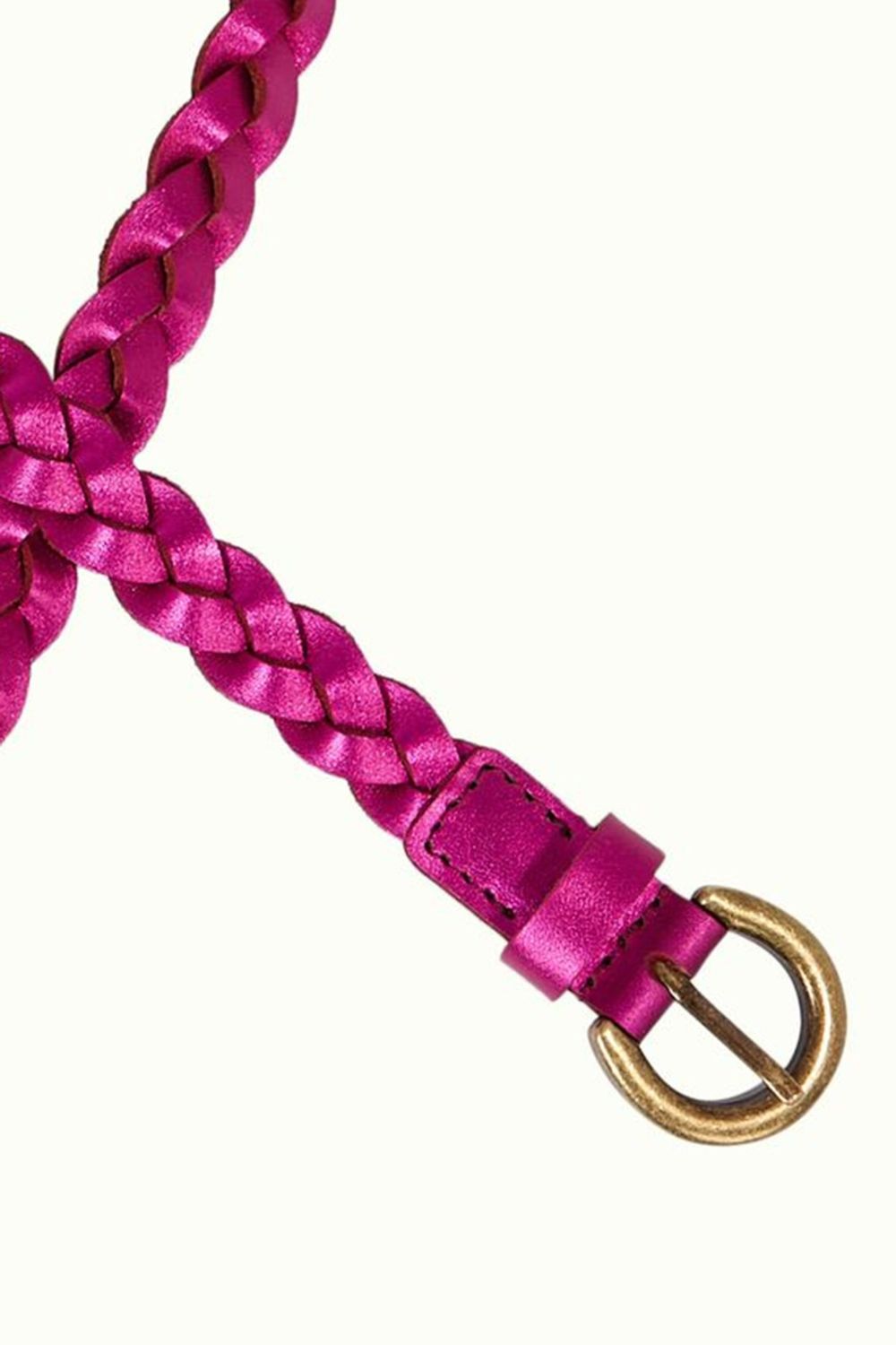 King Louie | Shiny Braided Belt | Caspia Purple