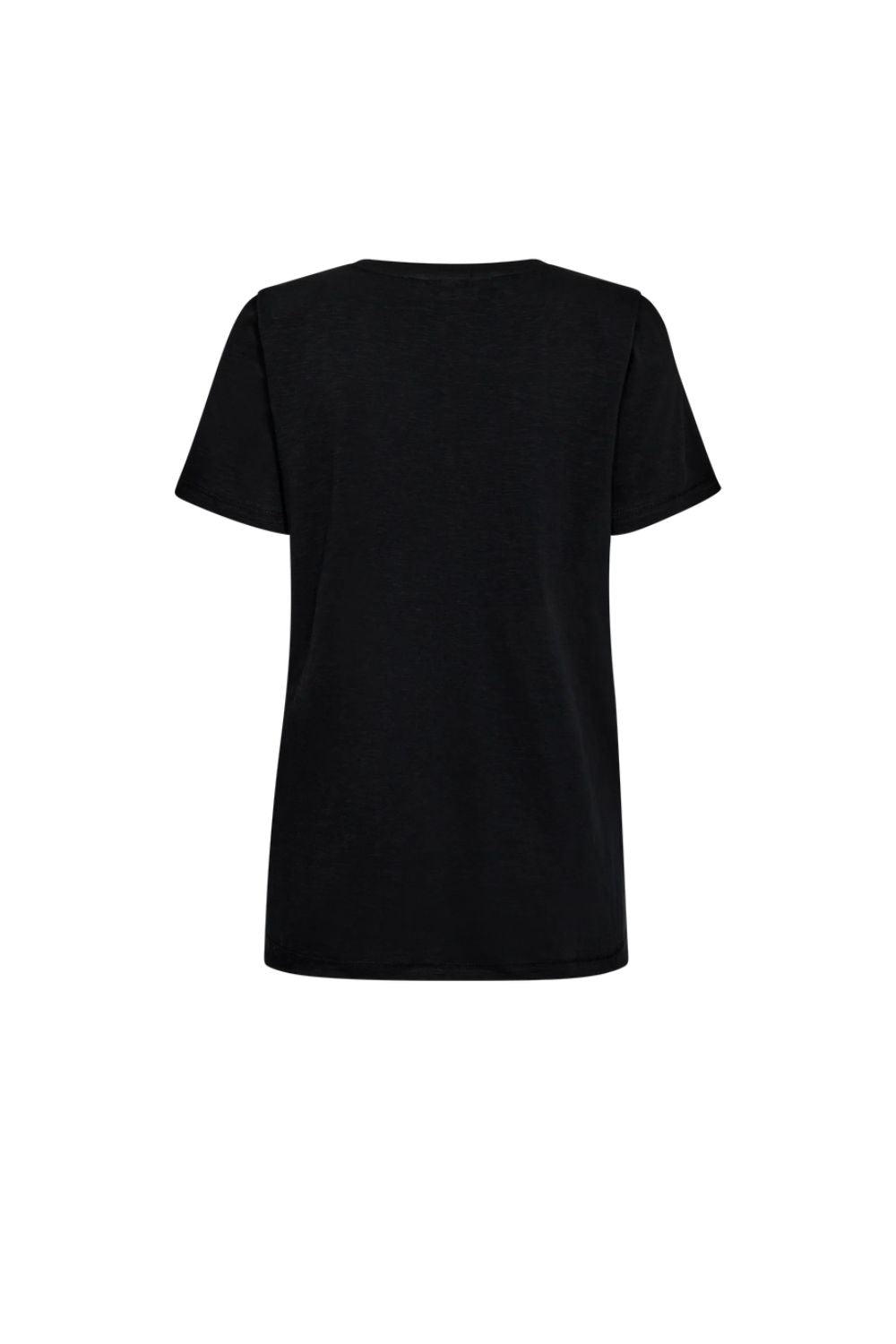 Mos Mosh | Nadine O-SS Deco Tee | Black - Dutch Hideout