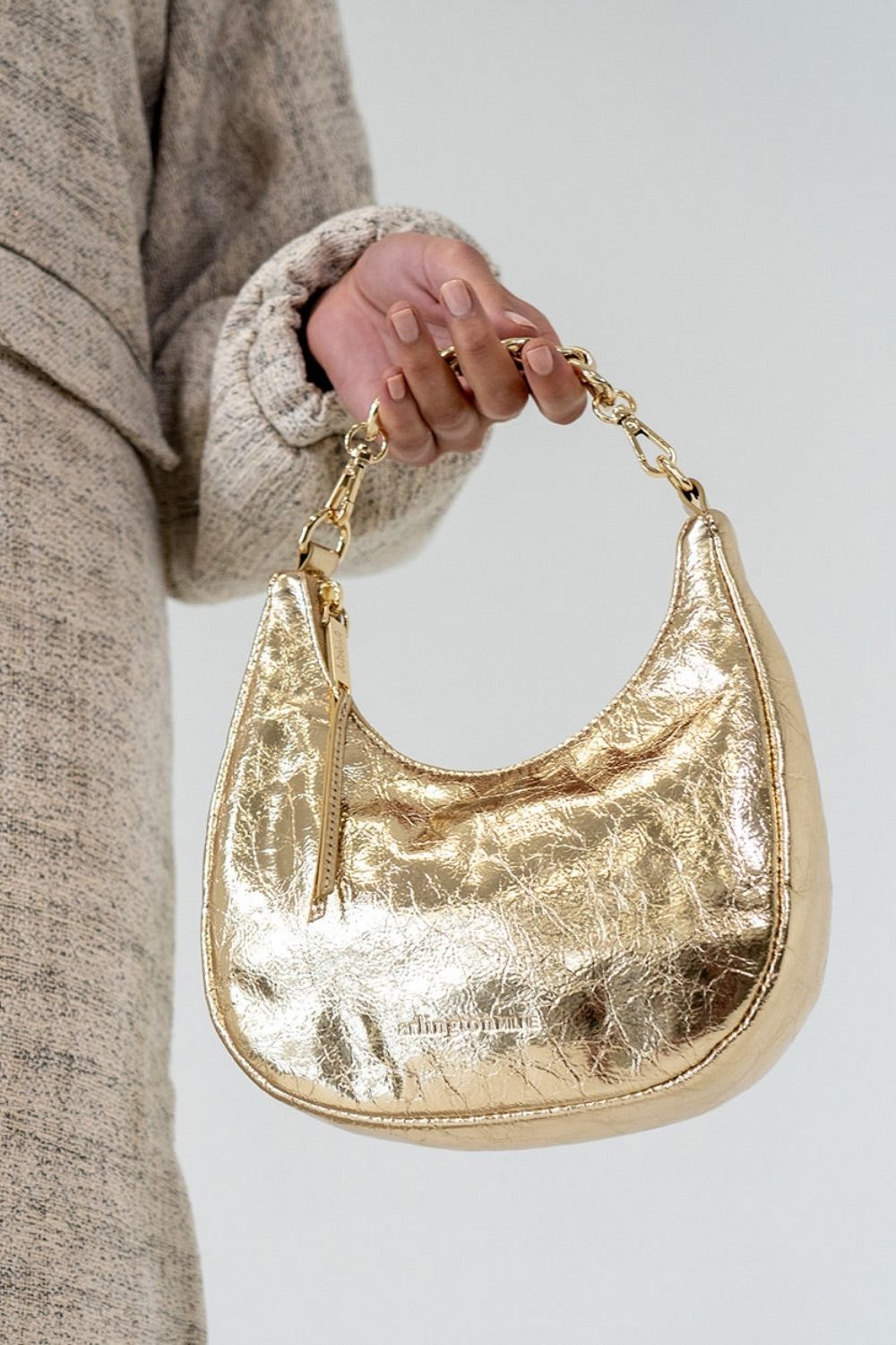 Arlington Milne | Estella Bag | Gold Crinkle