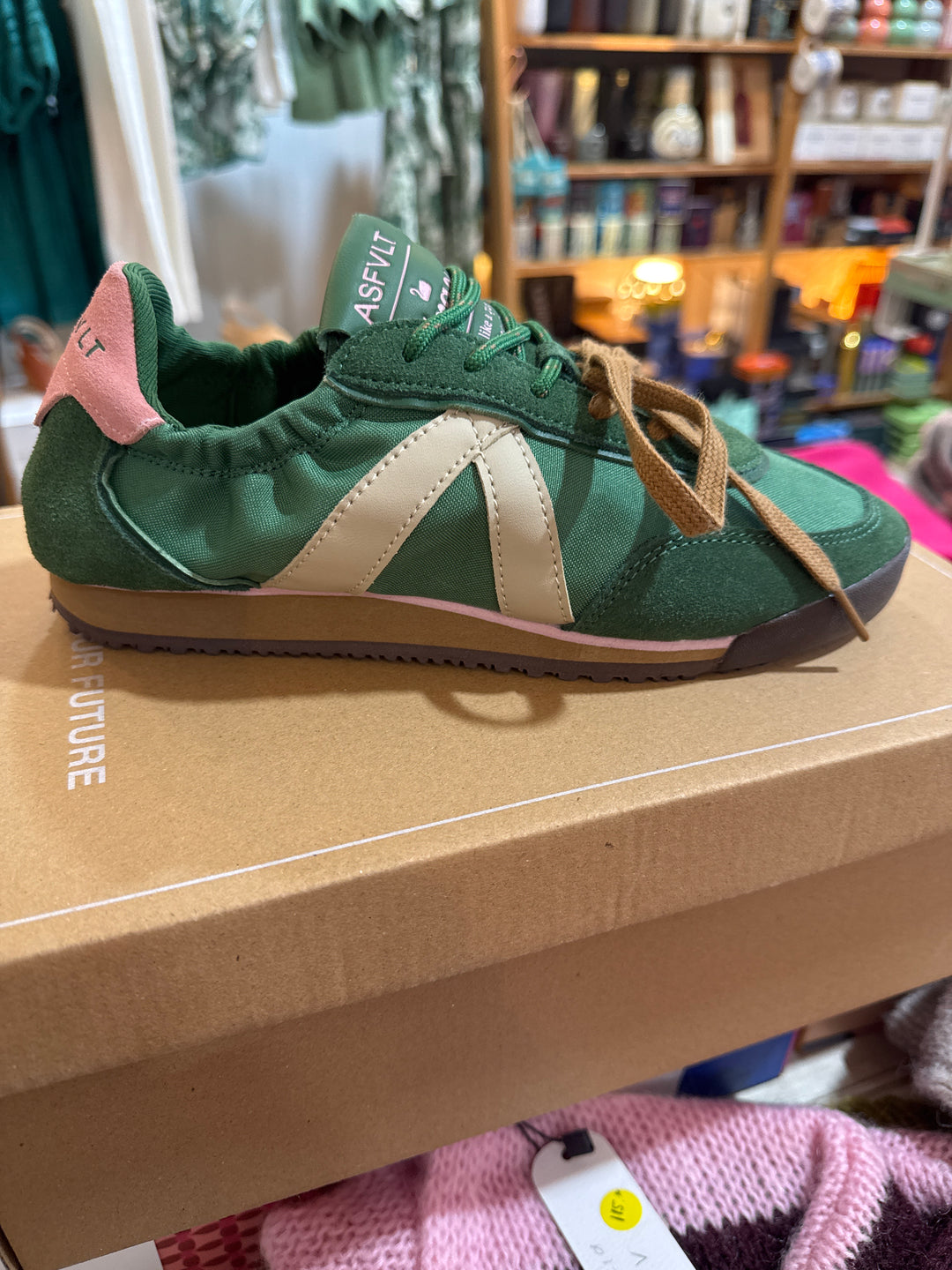 Asfvlt | sneaker - Dk Green Pink