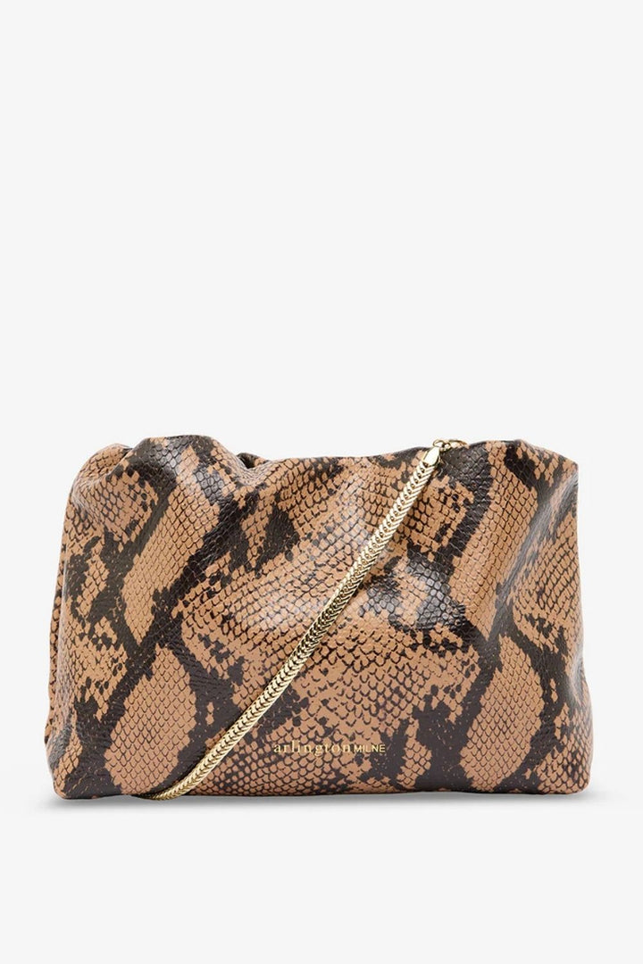 Arlington Milne | Martha Bag | Caramel Python