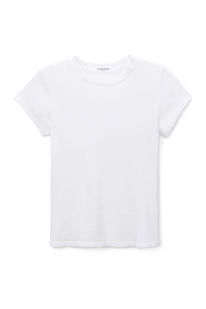 perfectwhitetee | sheryl recycled cotton baby tee | white