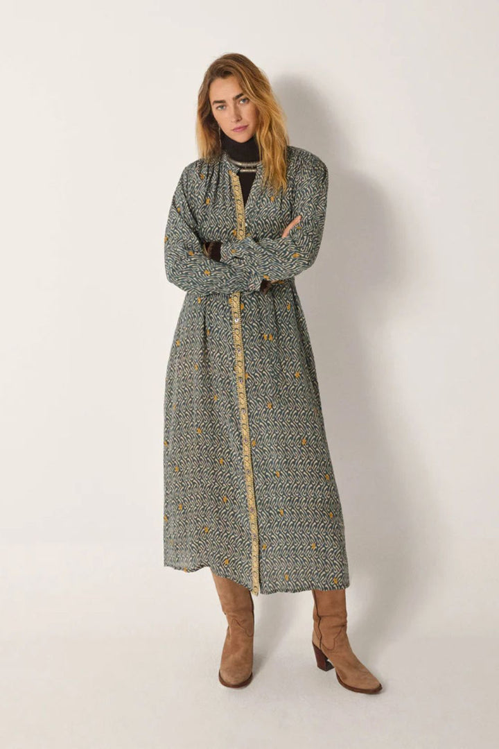 Maison Hotel | Ophelia Dress | Blue Shibori - Dutch Hideout