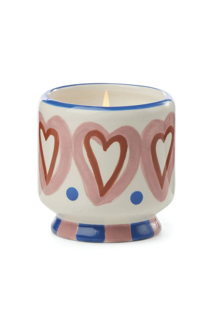 PaddyWax | A Dopa 8oz Handpainted 'Moon Phases 'Ceramic Candle | Jasmine & Rose