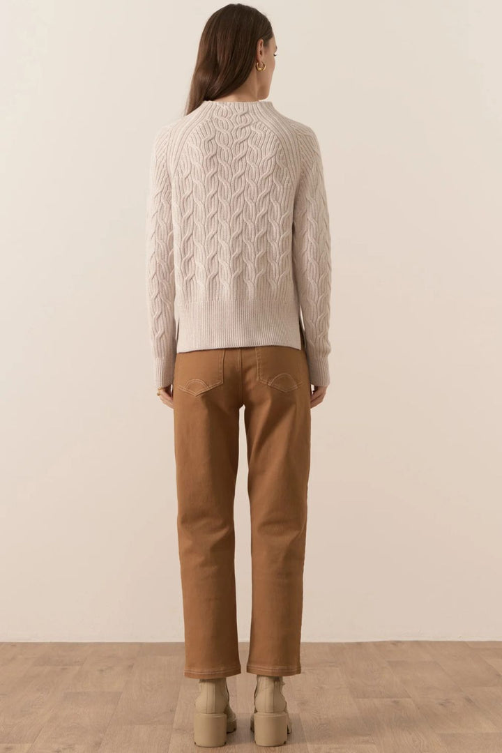 POL Clothing | Bennet Lurex Cable | Pebble