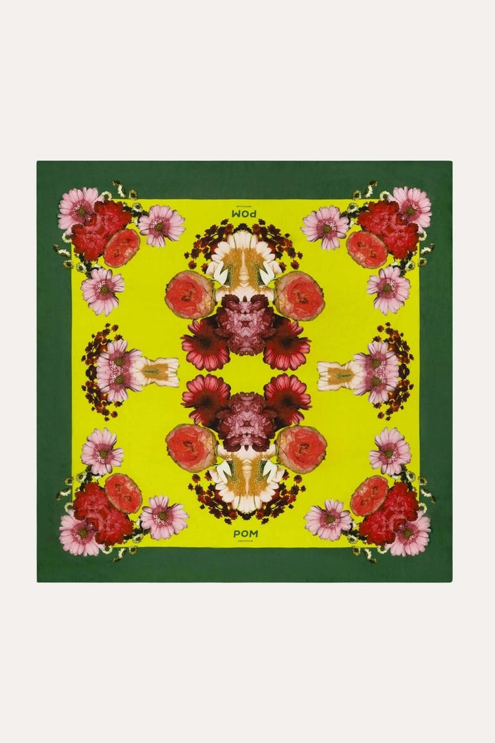 POM Amsterdam | Shawl Bouquet Lime Petite | Green