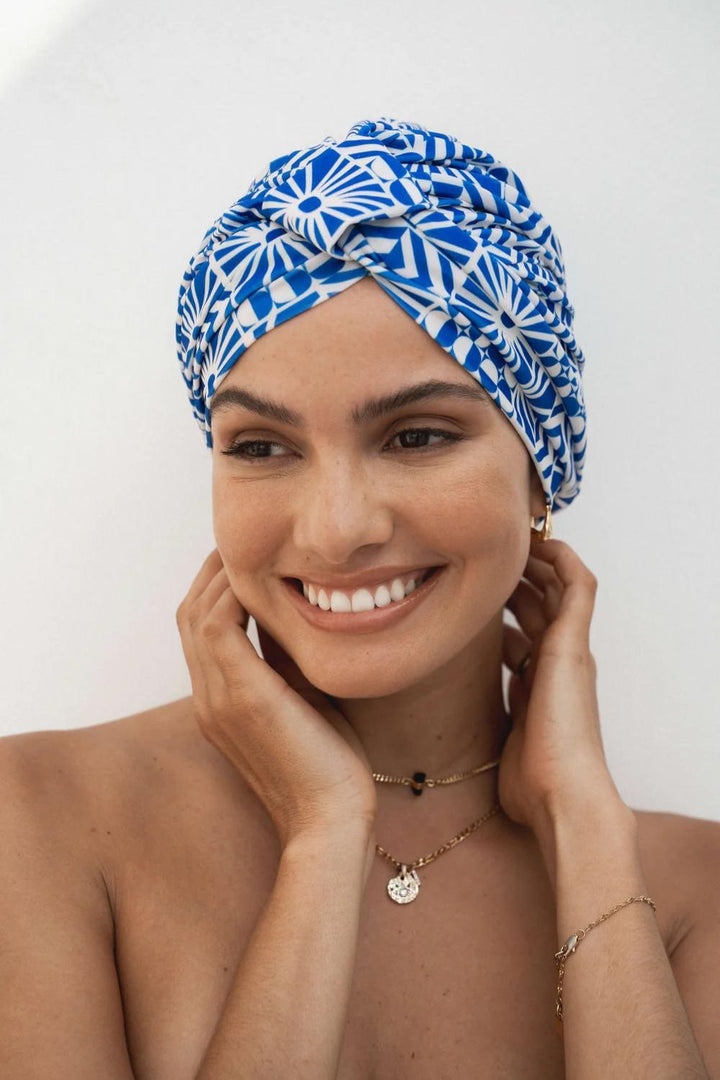 Louvelle | Amelie Shower Cap | Mediterranean Sun