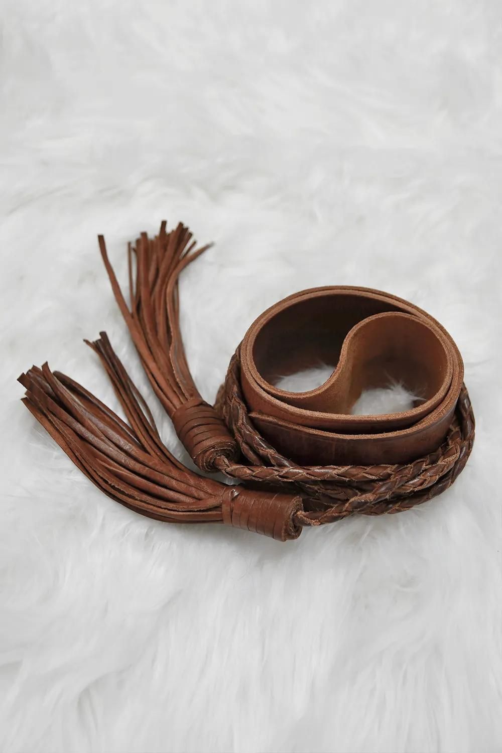 Miss June | 100% Leather Belt  | Tan