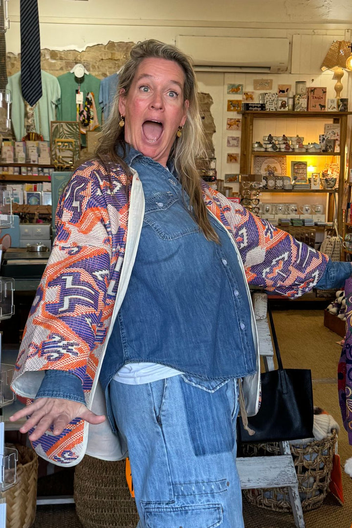 Lollys Laundry | LuluLL Jacket 3/4 | Orange