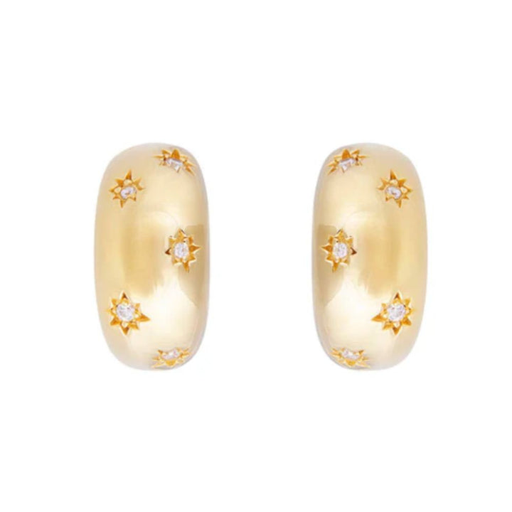 Fairley | Stardust Flared Hoops