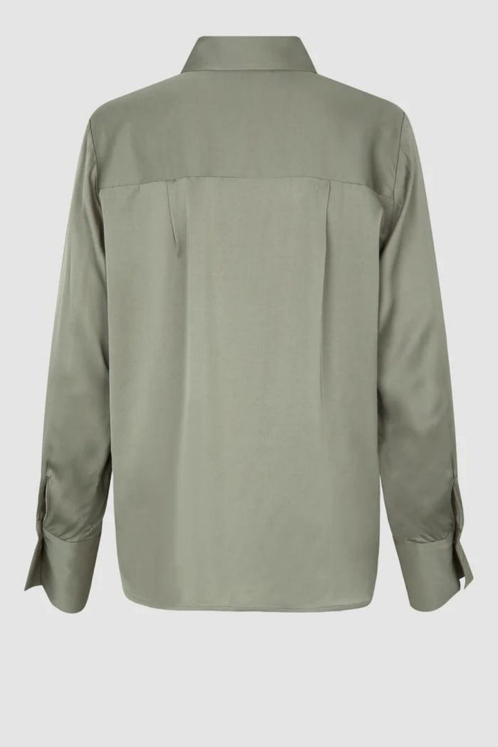 Second Female | Galla Silky Shirt | Dried Sage