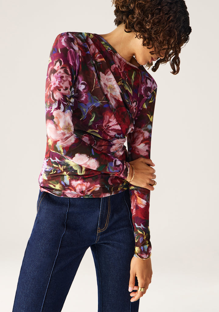 Mos the Label | Giselle Mesh Top | Giselle Print