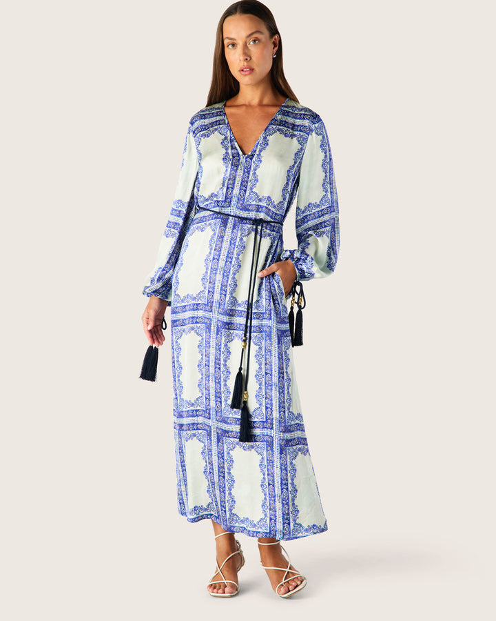Mos the Label | Jordi Long Sleeve Maxi Dress | Jordi Print