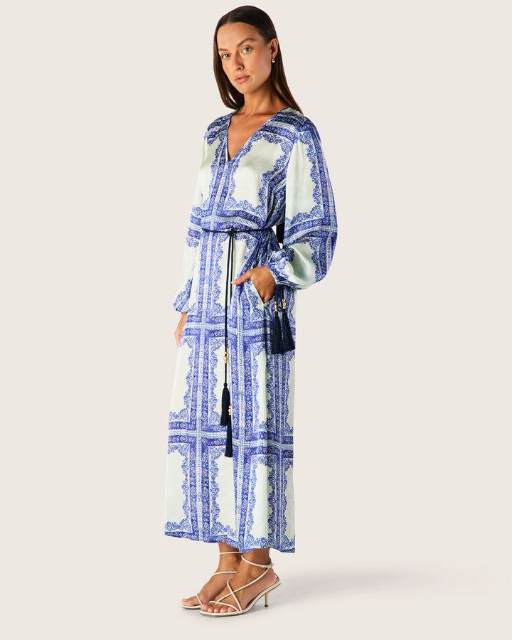 Mos the Label | Jordi Long Sleeve Maxi Dress | Jordi Print