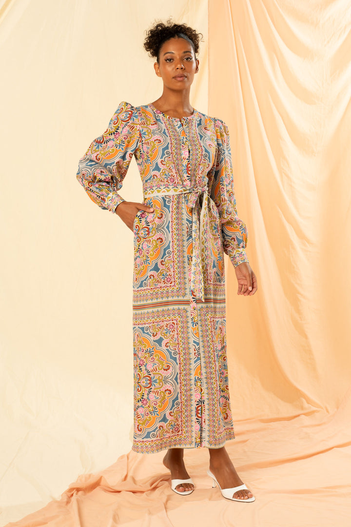 Kachel | Billie Maxi Shirt Dress | Fortuna