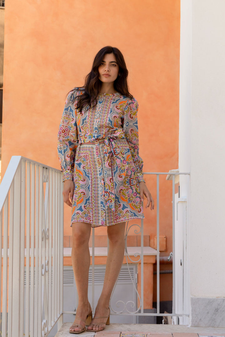 Kachel | Ottavia Mini Shirt Dress | Fortuna