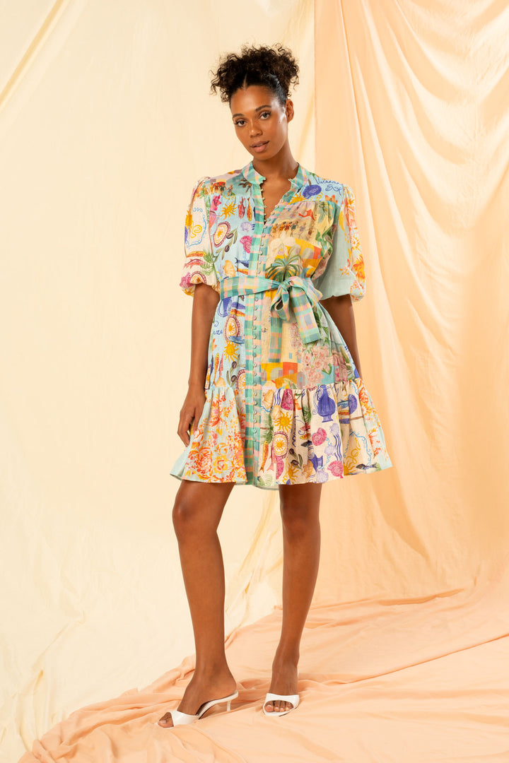 Kachel | Nella Mini Shirt Dress