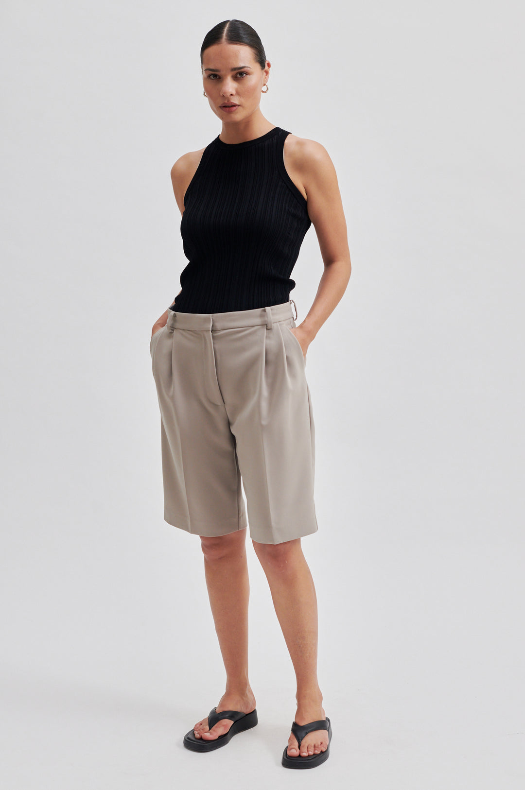 Second Female | Flore Shorts | Vintage Khaki