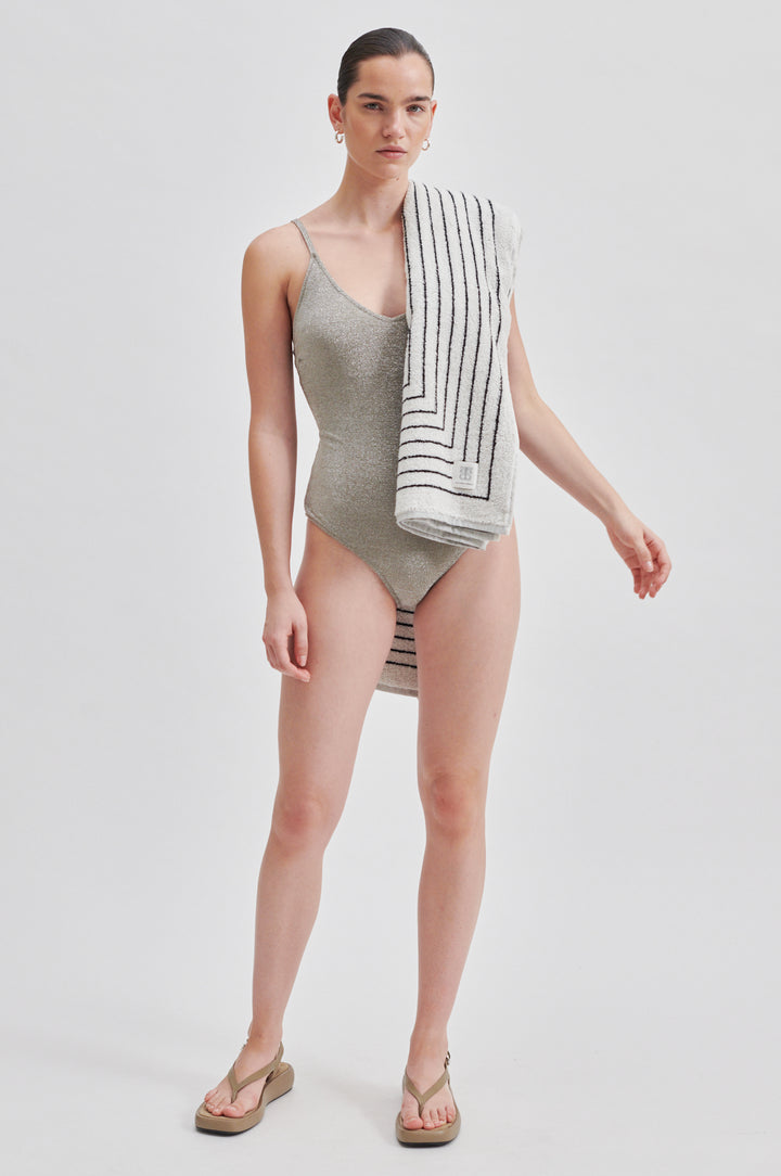 Second Female | Glint Swimsuit | Vintage Khaki