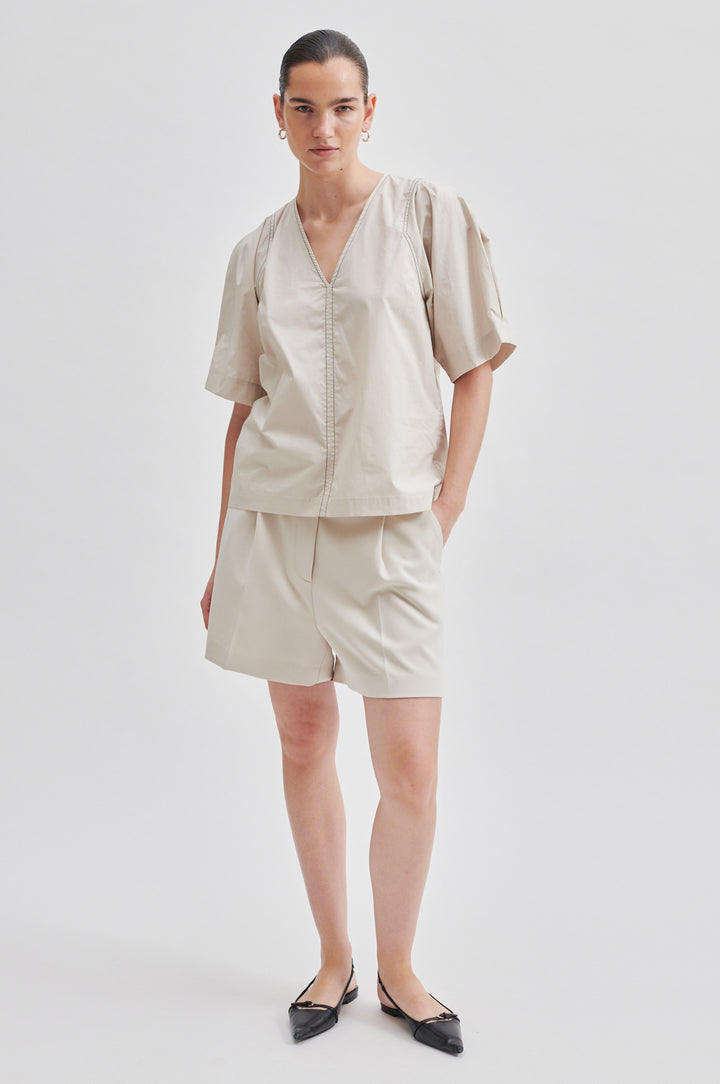 Second Female | Larkini Blouse | Pumice Stone