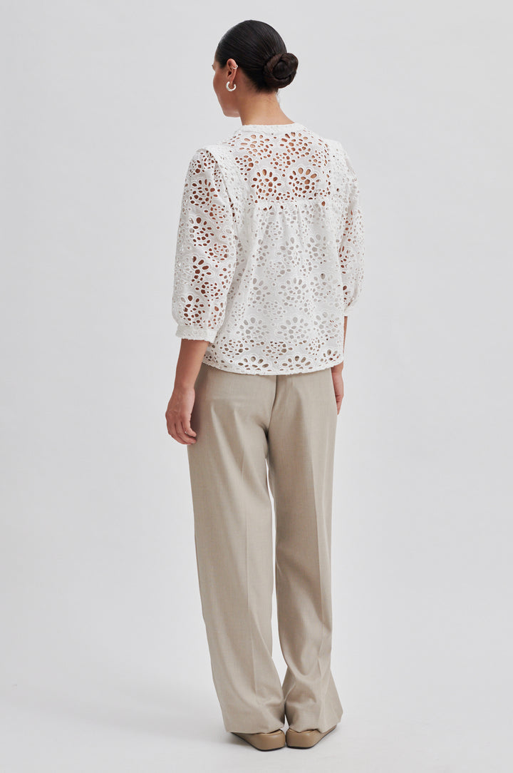 Second Female | Stefanie Blouse | White Broderie Blouse