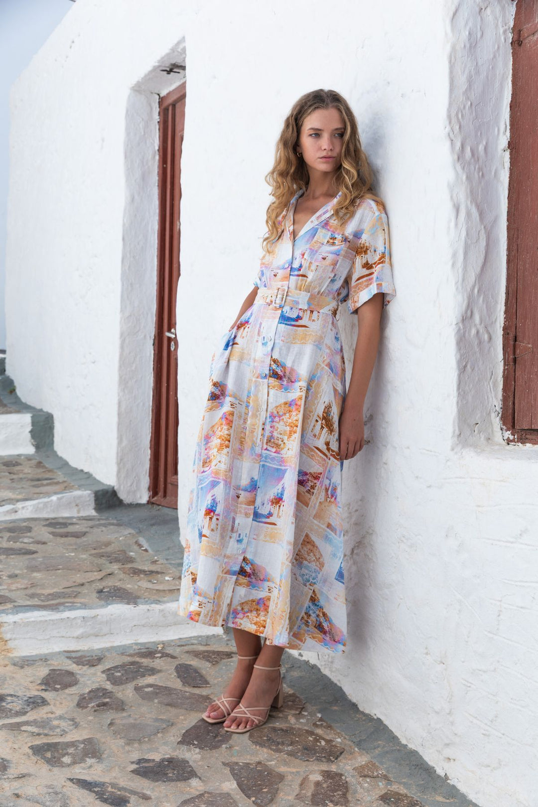 Kachel | Carrie Maxi Dress | Amalfi - Dutch Hideout