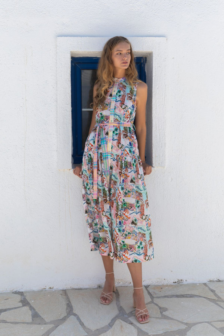 Kachel | Wanda Maxi Dress | Polaroids