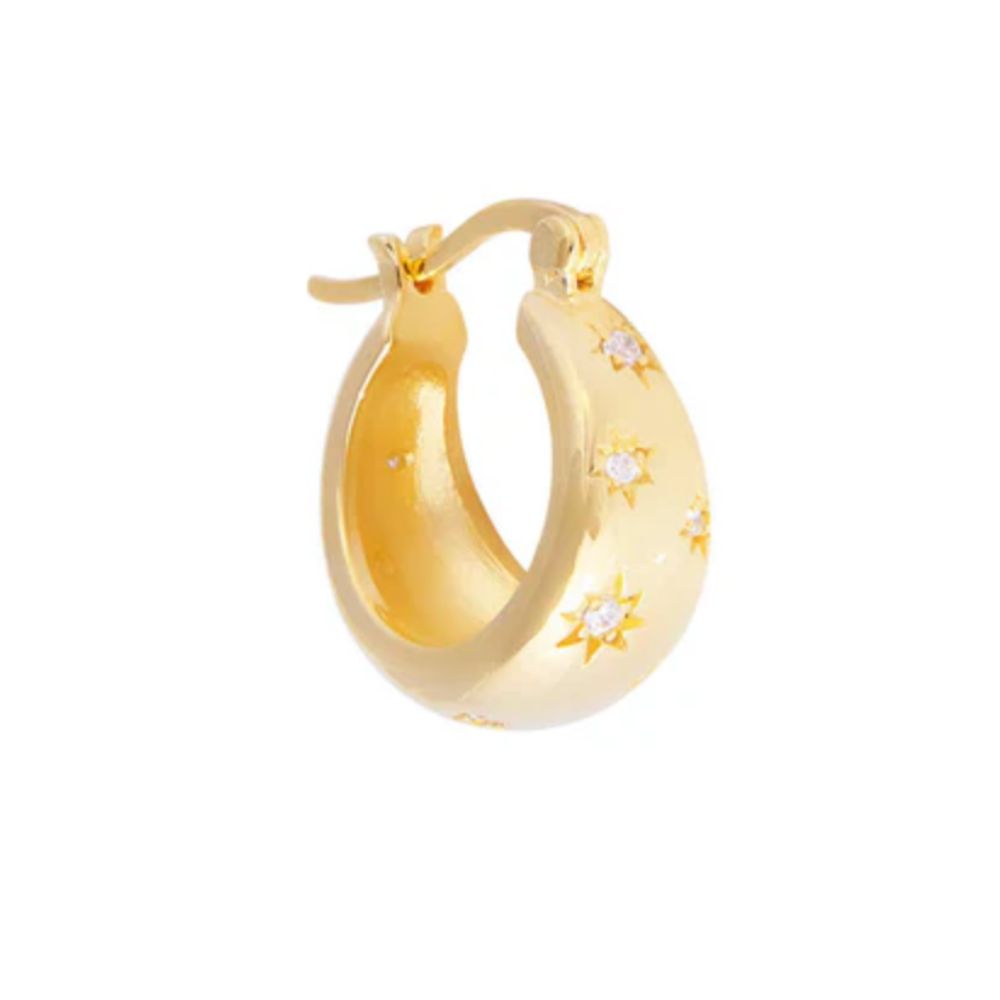 Fairley | Stardust Flared Hoops