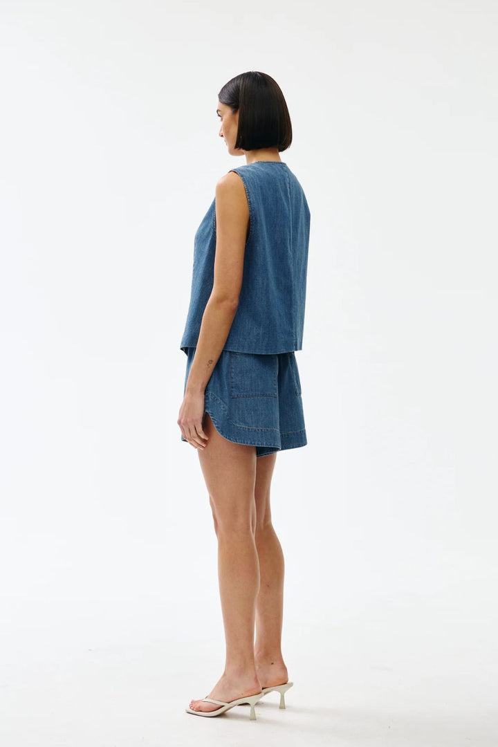 Kinney | Camille Vest | Denim