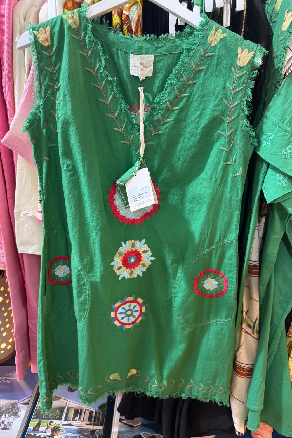 Mandalay Designs | Evelyn Gidget Midi Dress - Leaf | Green - Dutch Hideout