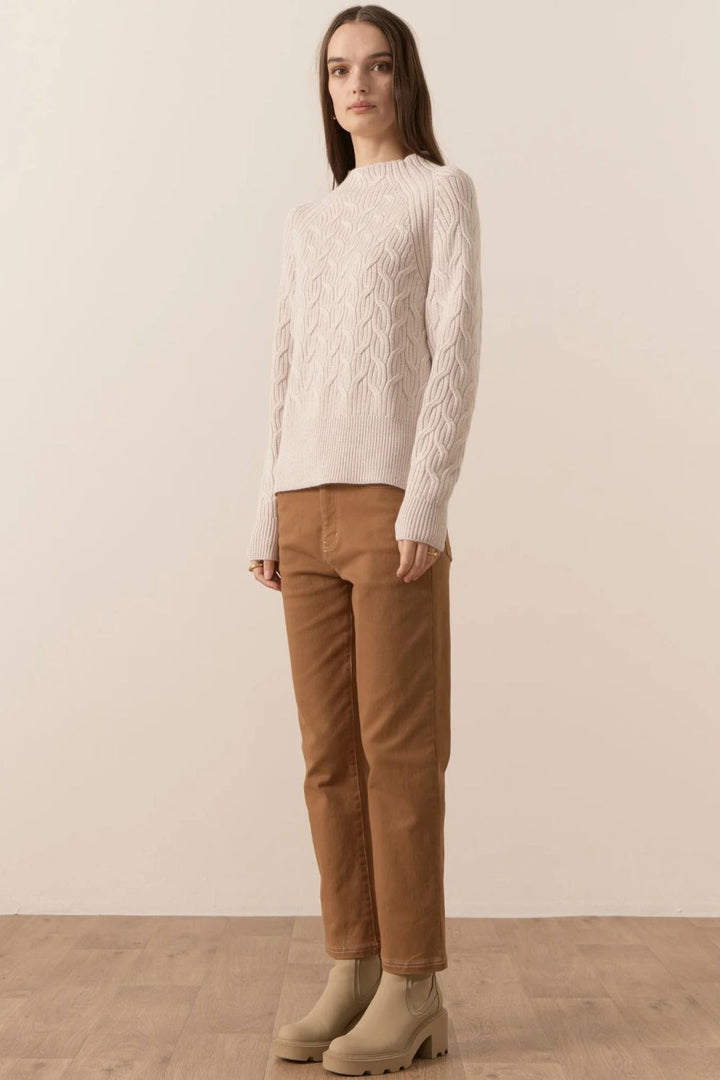 POL Clothing | Bennet Lurex Cable | Pebble