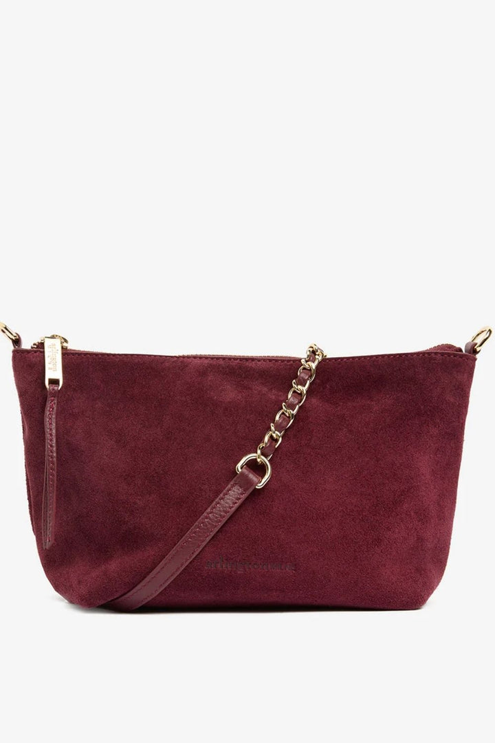 Arlington Milne | Agnes Bag | Burgundy Suede