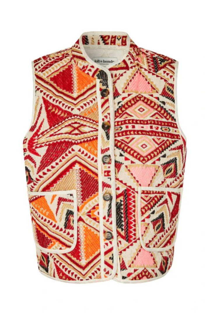 Lollys Laundry | CairoLL Vest SL | Red - Dutch Hideout