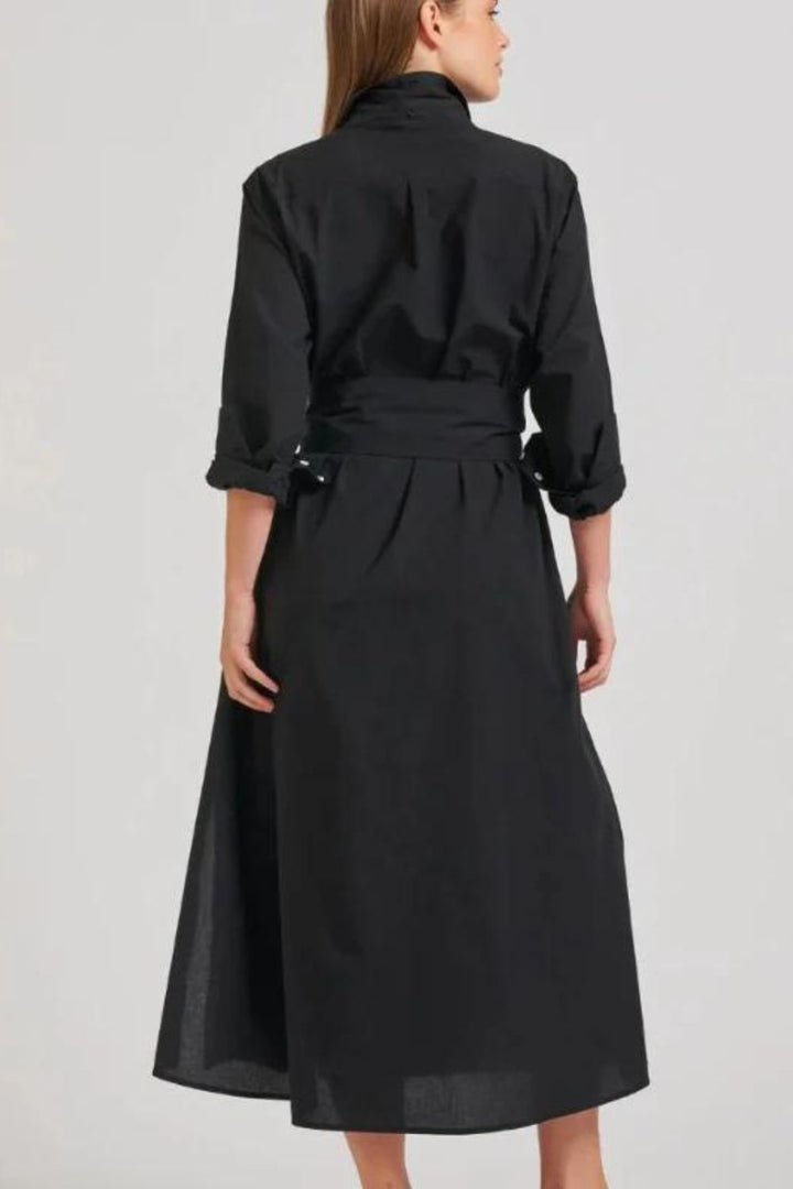 Shirty | Luna Oversized Long Shirtdress | Black