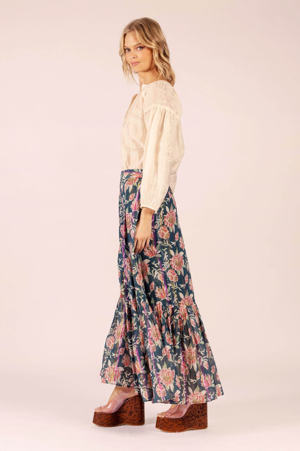 LOLA | Ballet Saint Cotton Skirt | Saint Teal Cotton