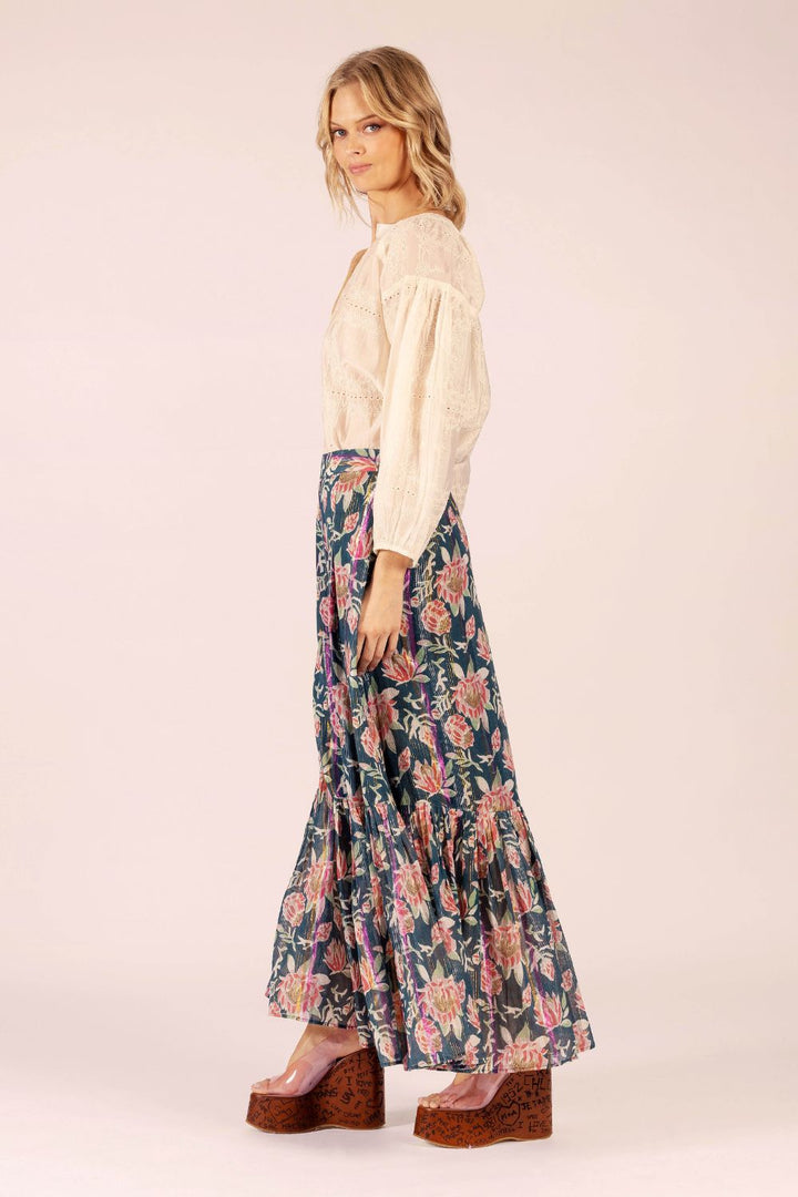 LOLA | Ballet Saint Cotton Skirt | Saint Teal Cotton