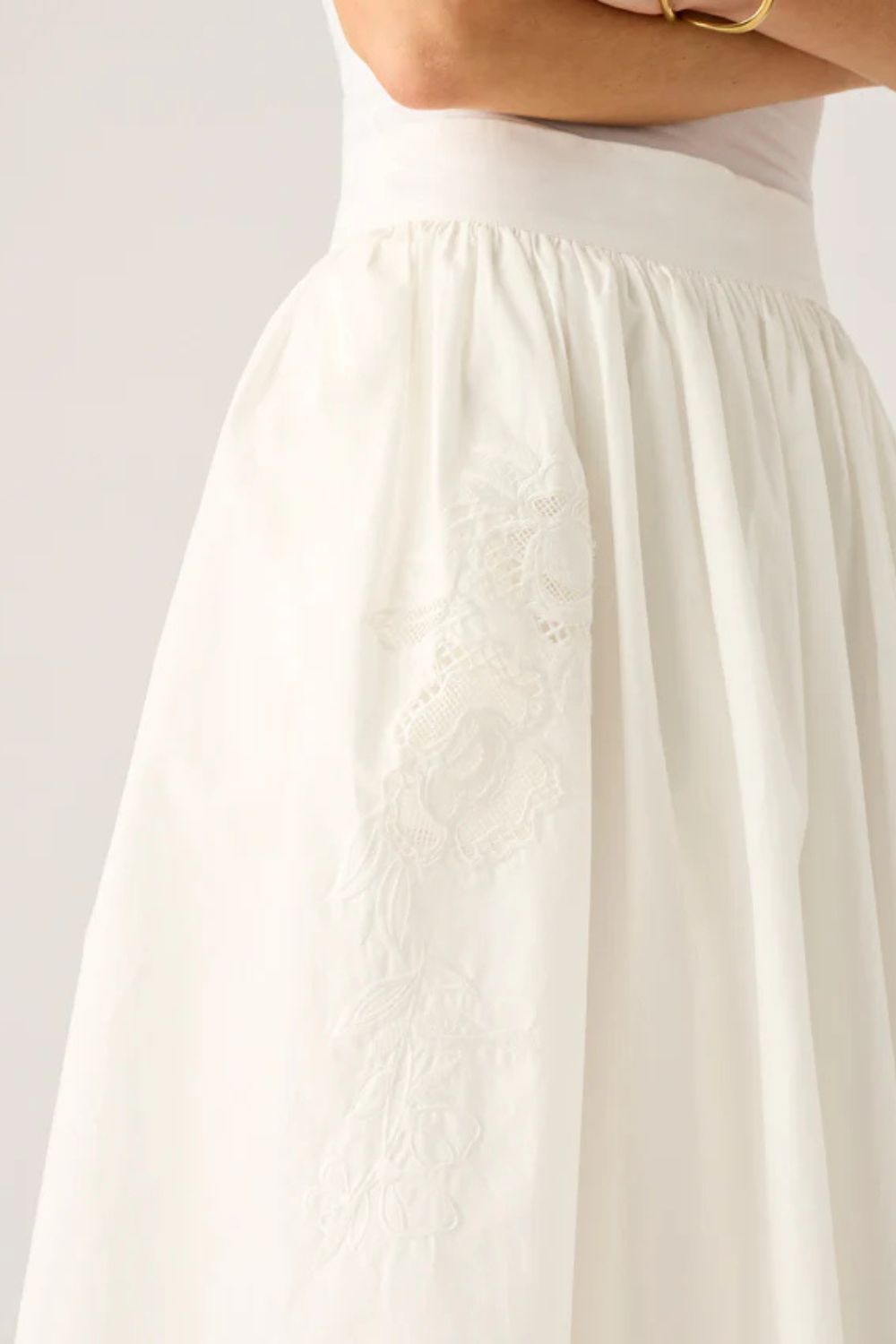 Mos the Label | Isadora Midi Skirt | Pearl