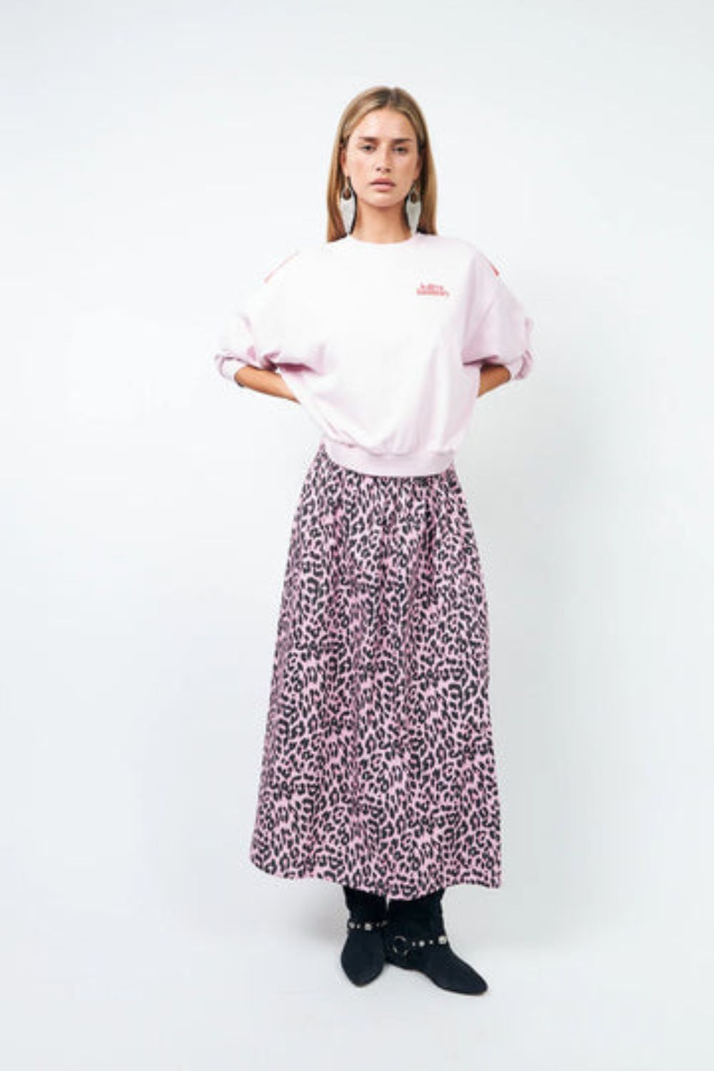 Lollys Laundry | SydneyLL Sunset Sweatshirt LS | Light Pink - Dutch Hideout