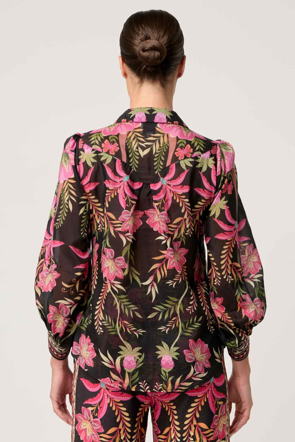 Once Was | Elysian Silk Cotton Shirt | Anthos Lotos