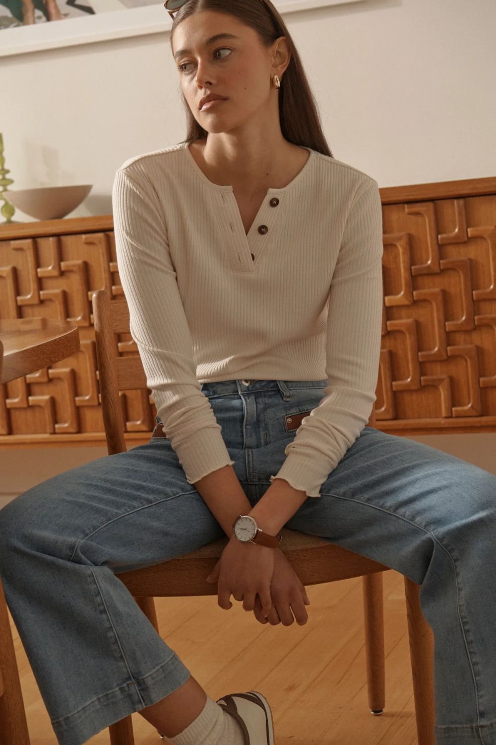 Kireina | Heather Top | Vanilla - Dutch Hideout
